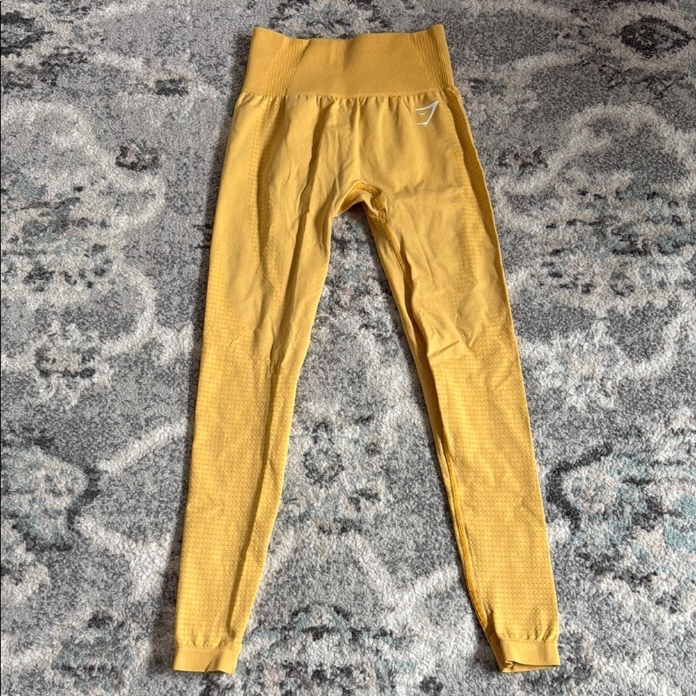 GYMSHARK Womens Vital Seamless 2.0 Leggings in Yellow